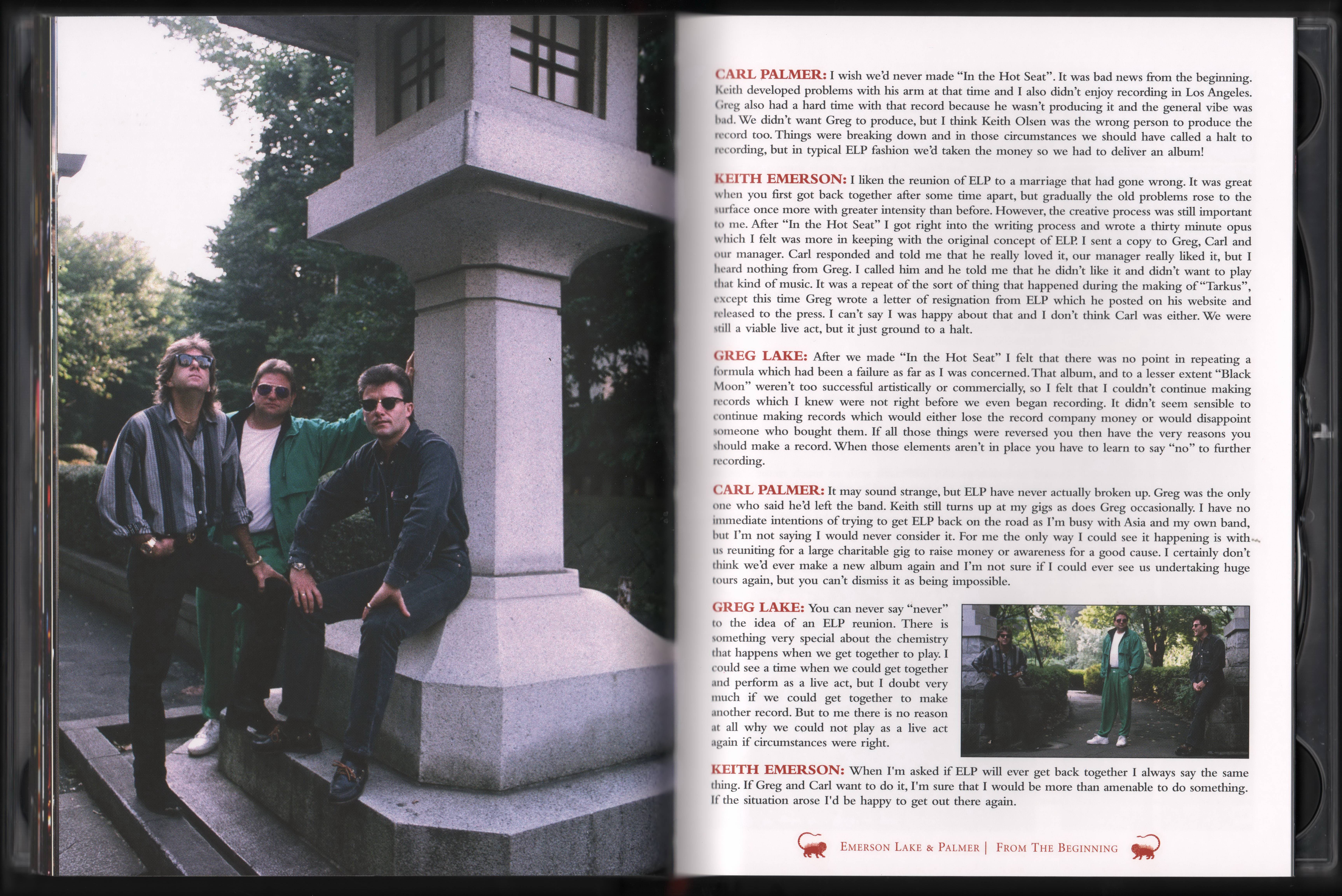 Emerson, Lake and Palmer From the Beginning [Booklet23 aus]